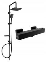 MEXEN ZESTAW PRYSZNICOWY BATERIA TERMOSTAT CZARNY