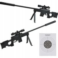 KARABIN NA KULKI 6mm SNAJPERKA LASER PISTOLET 87CM
