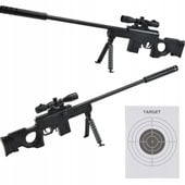 KARABIN NA KULKI 6mm SNAJPERKA LASER PISTOLET 87CM