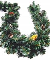 GIRLANDA CHOINKOWA ŚWIĄTECZNA 280 cm + szyszki do dekoracji