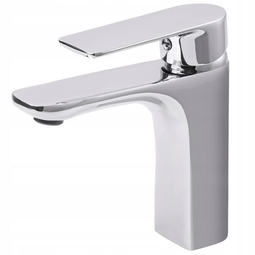 Bateria umywalkowa stojąca srebrna kran łazienkowy chrom YOKA HOME na Arena.pl