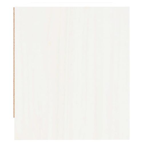 Szafki nocne, 2 szt., białe, 40x31x35,5 cm, lite drewno sosnowe na Arena.pl