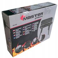 Grill węglowy prostokątny piknikowy turystyczny przenośny składany osłona