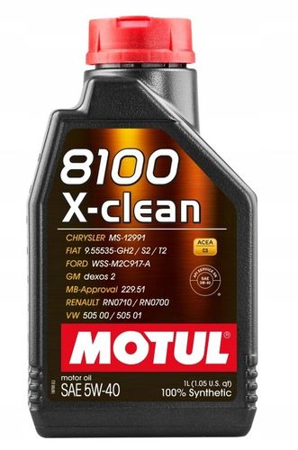 Olej MOTUL 5W40 1l 8100 X-CLEAN C3 / SN / LL0 na Arena.pl
