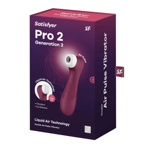 satisfyer pro 2 generation 3 czerwony - technologia liquid air, aplikacja na Arena.pl