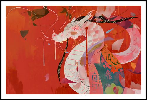 Plakat 91,5x60cm Orientacyjny Smok na Arena.pl
