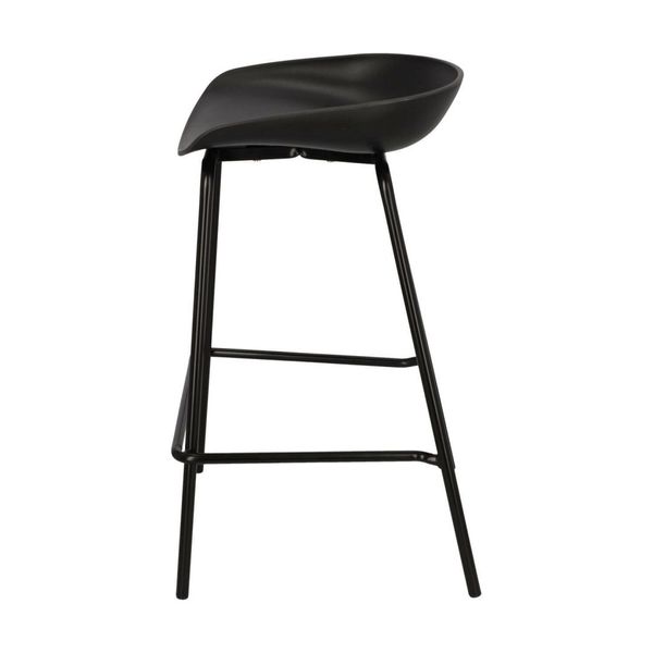 Stołek barowy Grego czarny 65 cm zdjęcie 8