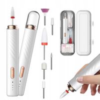 Frezarka do Paznokci Manicure Pedicure Bezprzewodowa Zestaw Frezy + Etui