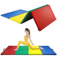 MATERAC GIMNASTYCZNY SKŁADANY TRENINGOWY DO ĆWICZEŃ MASAŻU DUŻY XXL 240×120