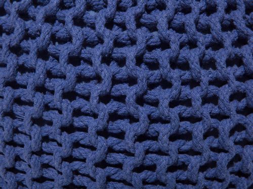 Puf 50 x 35 cm ciemnoniebieski CONRAD na Arena.pl