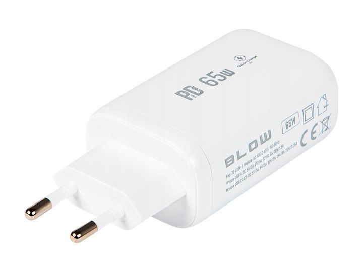 ŁADOWARKA SIECIOWA USB 2xUSB-C 65W SZYBKA QC4+ PD zdjęcie 2