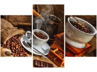 90X60CM OBRAZ ŚWIAT KAWOSZA TRZY OBRAZY