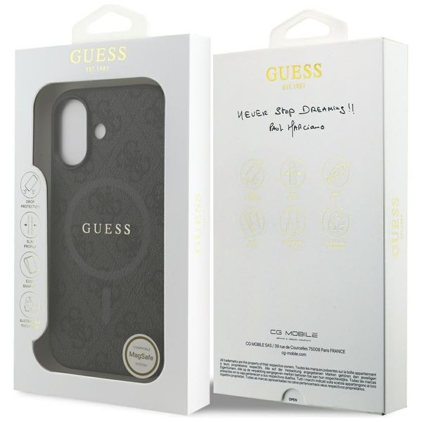 Etui Guess 4G Ring Classic Logo MagSafe do iPhone 17 czarny zdjęcie 8