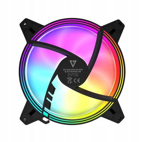Wentylator Modecom Volcano APEX 140 ARGB REVERSE FAN czarny na Arena.pl