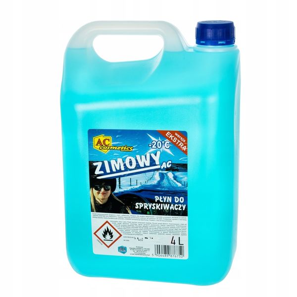 Płyn do spryskiwaczy ZIMOWY do -20°C 4 litry Zapachowy do szyb szkła zdjęcie 1