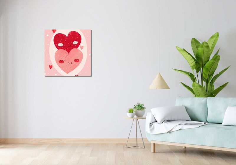 Obraz 60x60cm Ciepło Serca zdjęcie 2