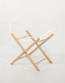 Stojak drewniany do kosza Mojżesza BOHO - naturalny