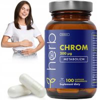 HERB CHROM PIKOLINIAN 200ug 100vcap METABOLIZM CUKIER GLUKOZA KONTROLA WAGI