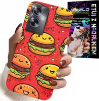 ETUI DO OPPO A79 5G - SŁODKIE UŚMIECHNIĘTE BURGERY POKROWIEC