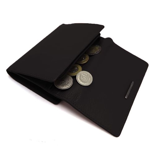 mały damski portfel matte - czarny na Arena.pl