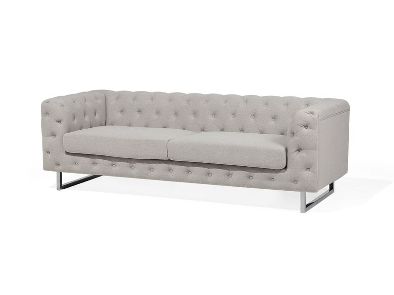 Sofa 3-osobowa beżowa VISSLAND zdjęcie 4