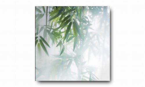 OBRAZ NA PŁÓTNIE 118 Zamglone liście II 70x70cm na Arena.pl