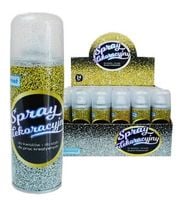 spray brokat srebro