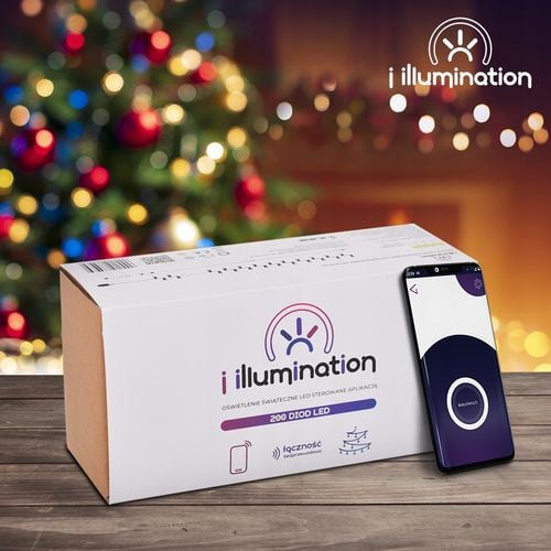 lampki 200led świąteczne białe sterowane telefonem na święta z aplikacją na Arena.pl