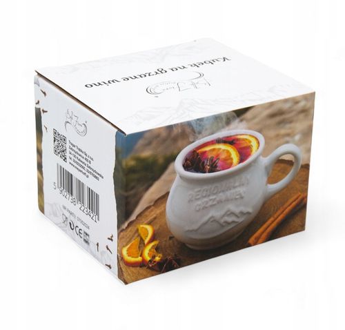 Komplet 2x KUBEK kamionkowy DO GRZAŃCA na grzane wino piwo zestaw do wina na Arena.pl