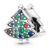 Zawieszka SREBRO 925 Charms Koralik Drzewo Choinka Święta Bożego Narodzenia