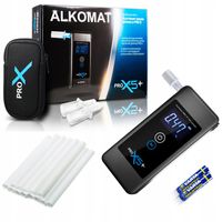 Alkomat PRO X5 PLUS AlcoFind PRECYZYJNY + 100 Ustników Kalibracja GRATIS