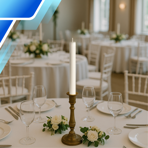 świece stołowe 48 szt. | klasyczne świece białe do świecznika na Arena.pl