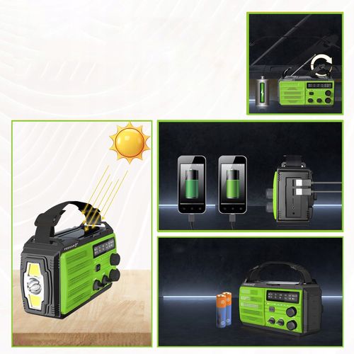 Feegar Oze Radio Solar Powerbank 8000Mah Latarka na Arena.pl