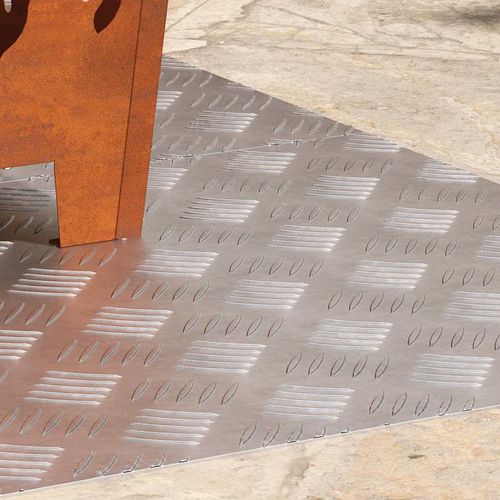 Płytki w Szachownicę 2 pcs Srebrny 80 x 50 cm Aluminium na Arena.pl