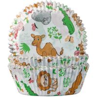 Foremki do babeczek safari zoo, 60 szt.