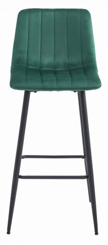 Hoker POZZA - ciemna zieleń aksamit / nogi czarne x 3 na Arena.pl