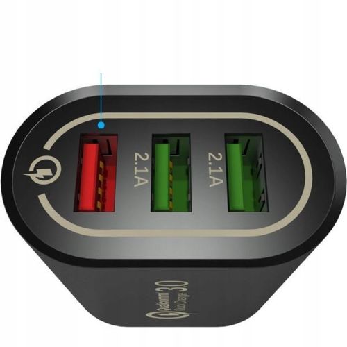 SZYBKA Ładowarka sieciowa QC 3.0 3xUSB Kostka Szybkie Ładowanie Mocna na Arena.pl