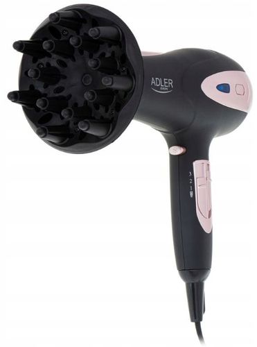 Suszarka Do Włosów Z Dyfuzorem Jonizacją 2400W Wielofunkcyjna Zimny Nawiew na Arena.pl