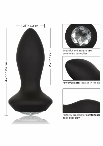 calexotics power gem vibrating petite crystal probe silikonowa sonda led na Arena.pl