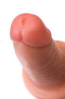 realistic dildo caliber 14/6 , pvc, flesh,  length 14cm, diameter 6cm