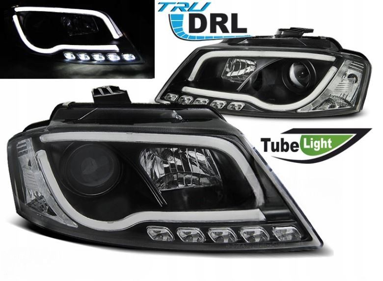LAMPY REFLEKTORY Do  AUDI A3 8P 8PA OD .2008 DO 2012 Roku Do JAZDY DZIENNEJ zdjęcie 1