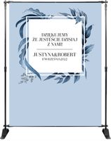 TŁO ścianka FOTO ślubna PERSONALIZOWANA kwiaty