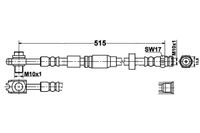 Skoda Citigo - Zestaw Przewodów Hamulcowych Teflonowych W Oplocie Stalowym