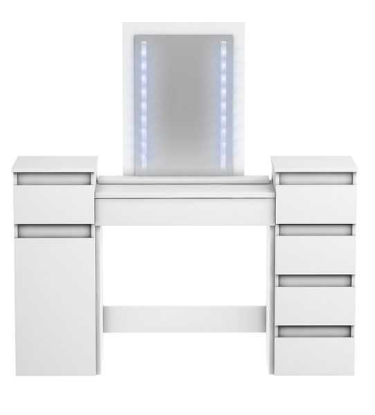 TOALETKA MEGAN 2 BIAŁA lustro LED zdjęcie 1