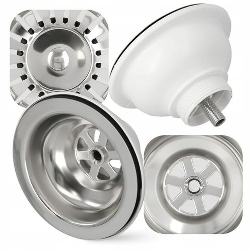 Odpływ Zlewu 3,5 SITKO METALOWE Korek Spust Syfon Zlewozmywaka Uniwersal MR na Arena.pl