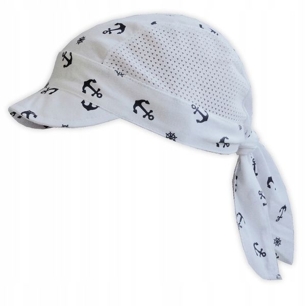 PIRATKA chustka z daszkiem przewiewna SIATKA 48-52 zdjęcie 1