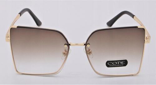 OKULARY PRZECIWSŁONECZNE DAMSKIE DUŻE Z FILTREM UV400 Code Exclusive na Arena.pl