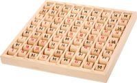 Nauka TABLICZKI MNOŻENIA drewniana na wałeczkach