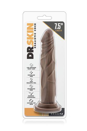 dildo-dr. skin realistic cock 7.5 chocolate na Arena.pl