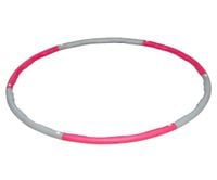 hula hoop 100cm z obciążeniem allright szaro-różowy